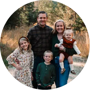 The Jones family Whitefish Montana portrait