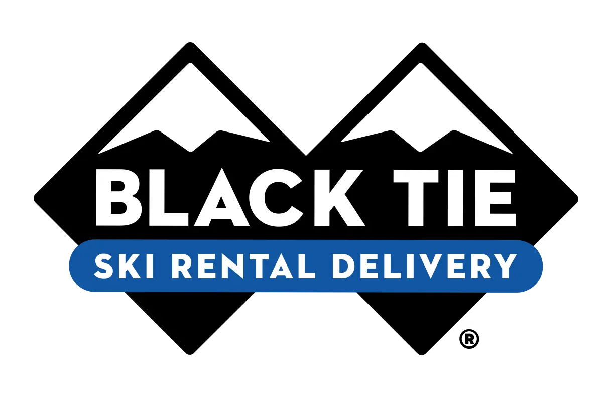 Partner logo black tie ski rental delivery