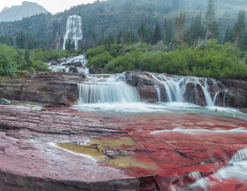 Waterfall near Margaret Lake, Glacier National Park